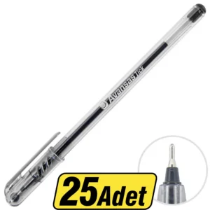 Tick Tükenmez Kalem 0.7 mm Uçlu Siyah 25'li Paket