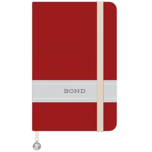 Keskin Color Bond Çizgili Defter 9 x 14 cm 96 Yaprak Kırmızı